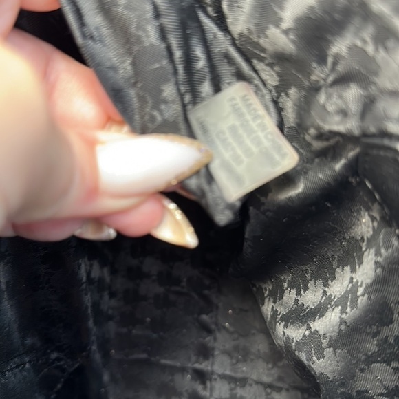 KARL LAGERFELD PARIS Black Tote Bag Saffiano Leather Handbag Pocket Satchel - Picture 9 of 9